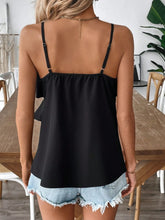 Ruffled Surplice Cami Top OutfitFlow